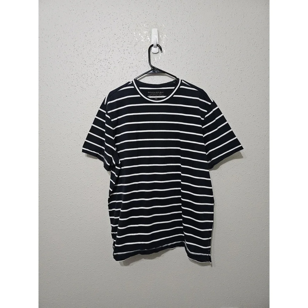 Banana Republic Men's‎ 100% Supima Premium Cotton Stripe Shirt Size XXL
